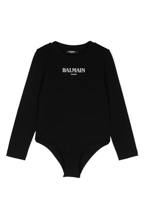 black cotton body BALMAIN PARIS KIDS | BVAA1AZ2389930BC